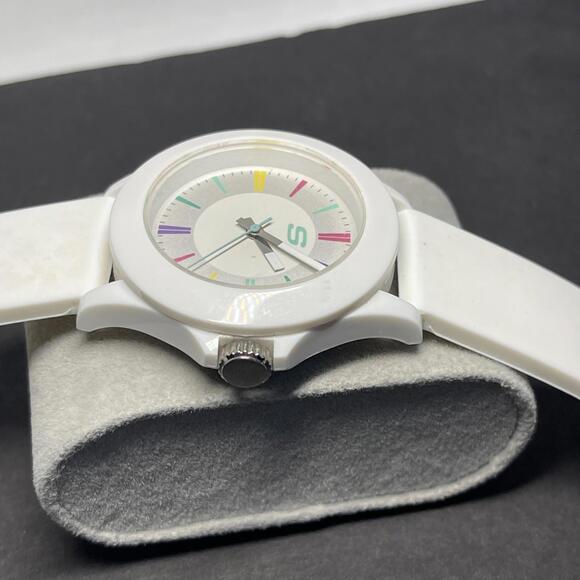 Skechers White Watch & Band Unisex 40mm SR6080W Water Resistant New Battery - Picture 4 of 8